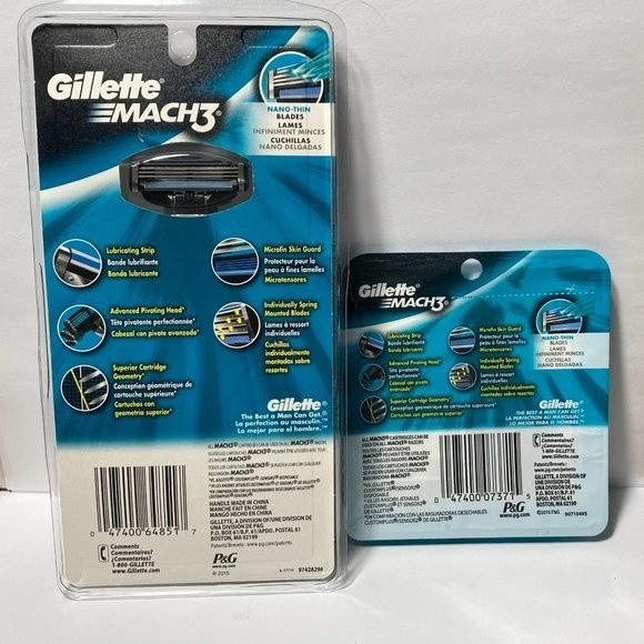 Gillette Mach 3 Men's Razor + Refill Pack - Picture 7 of 13